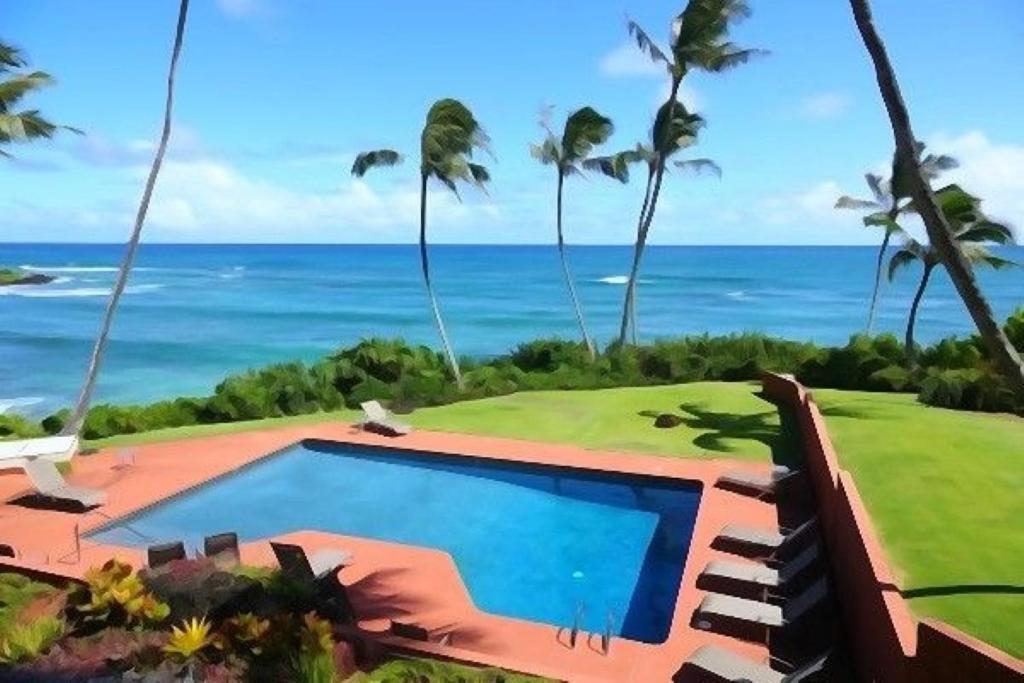 Luxury 2-Story Oceanfront Condo W/ Views & Pool Wailua  Exterior foto